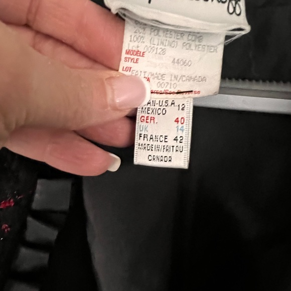 Joseph Ribkoff Black-Red Jacket - Picture 9 of 9